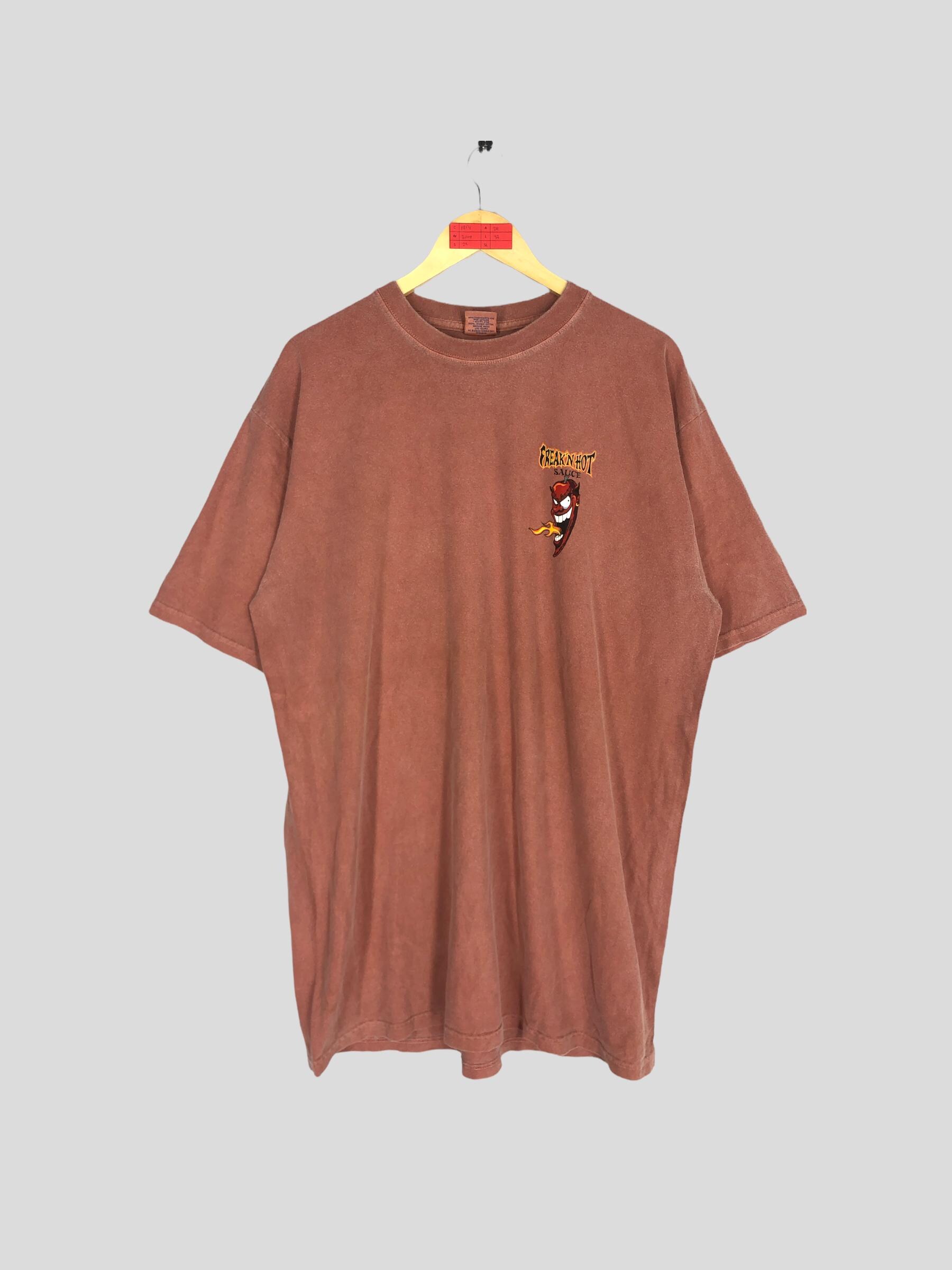 Vintage 90s Crazy Shirt Freak N Hot Sauce Graphic Tee (XL) - Etsy UK