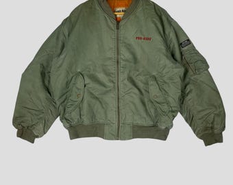 Small 60s US Air Force N-2B Parka Jacket / Cropped Fur Hood Hooded