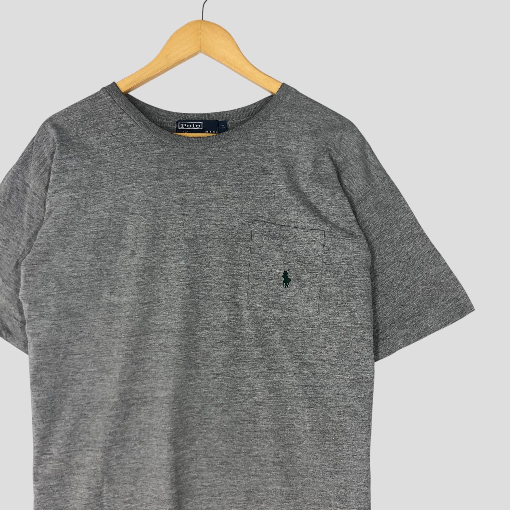 Vintage 90s Polo by Ralph Lauren Gray T Shirt Medium Polo by Ralph