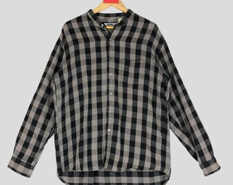 Vintage 90s Goodenough Checked Design Oxford 1998 Good