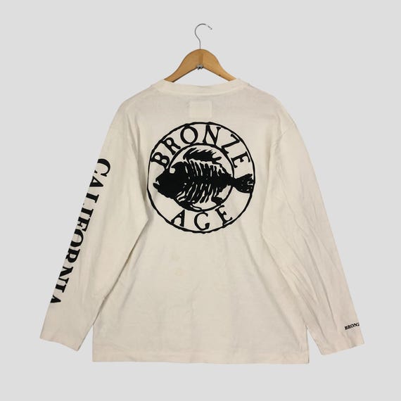 Vintage Bronze Age Skate T-shirt – Fish Bones Longsleeve, XL