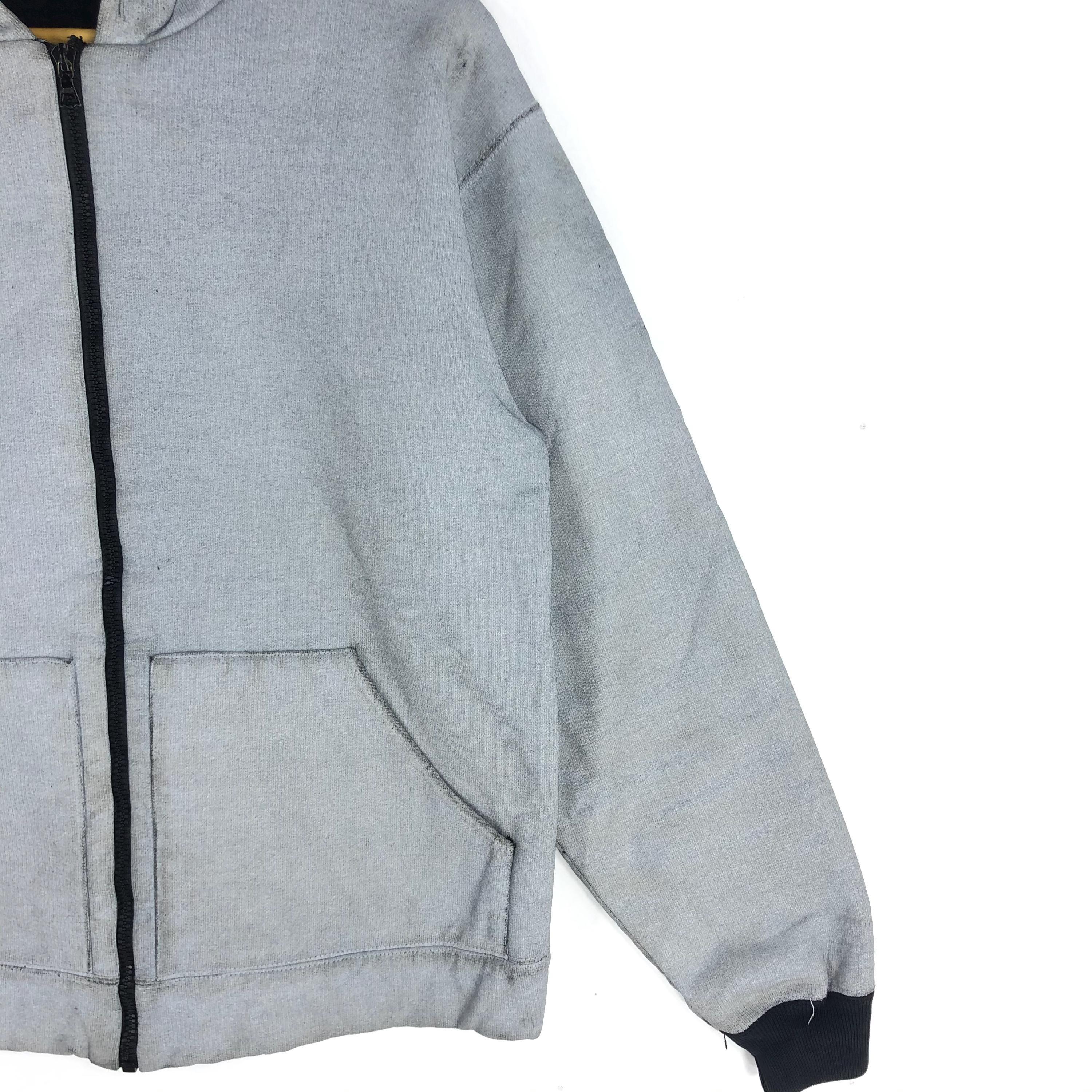 Vintage APC Gray Zipper Hoodie Jacket, France Designer Size M