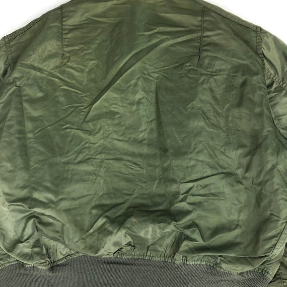 Vintage 80s USAF Alpha Industries Green Bomber Jacket, XL - Etsy