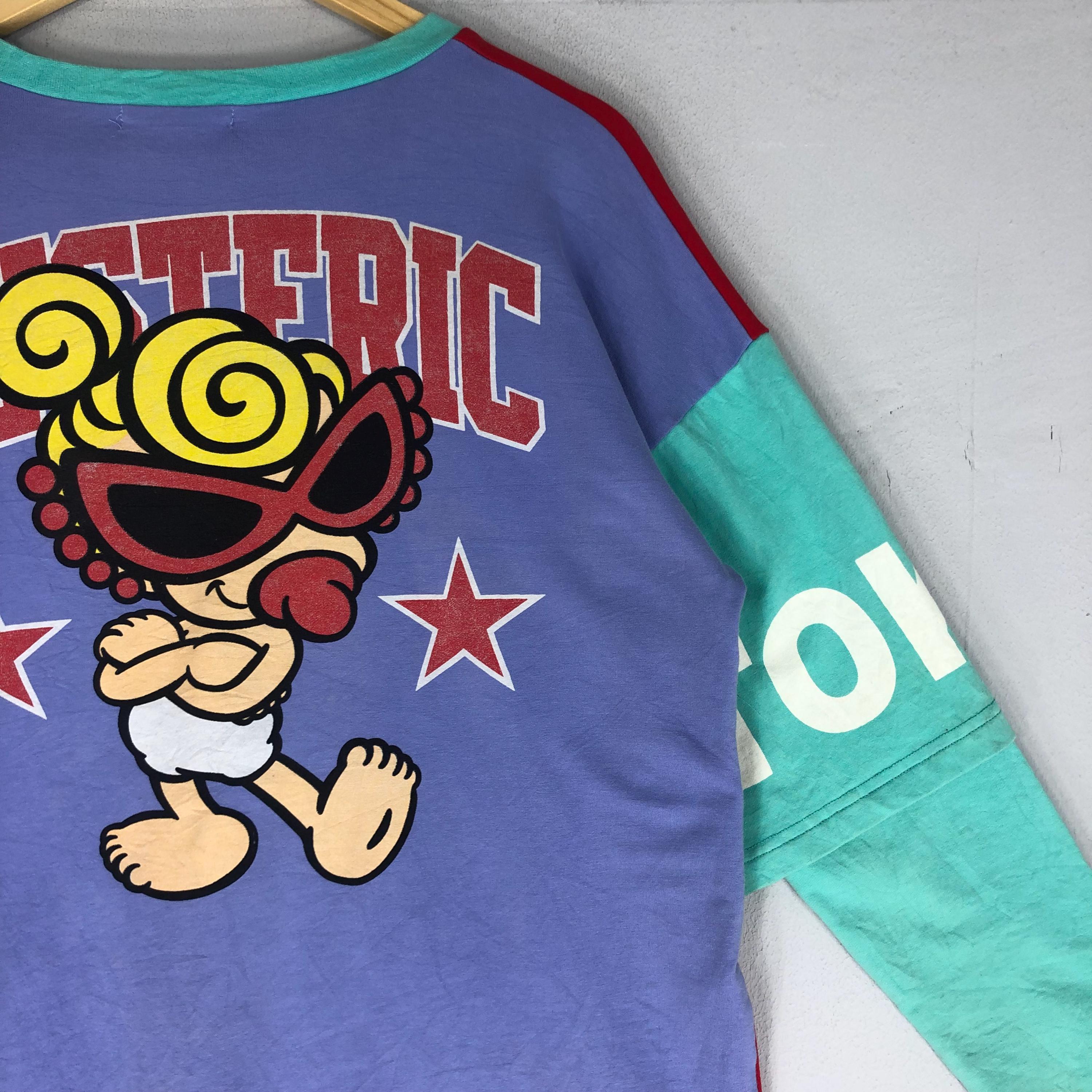 Vintage Hysteric Mini Colour Block Big Logo Long Sleeve T