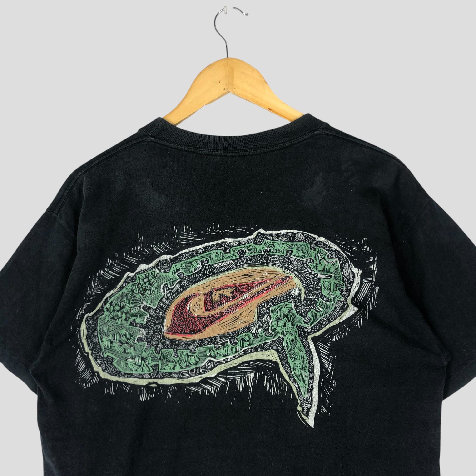 Vintage 90s Quiksilver Big Logo T-shirt: Surf Skate Tee, Made in
