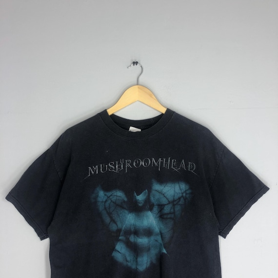 ヴィンテージ Y2K マッシュルームヘッド バンド Tシャツ、アメリカン
