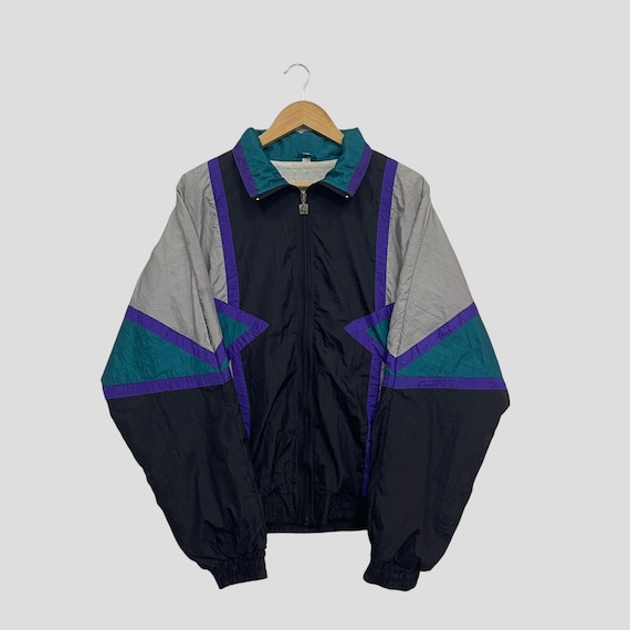 Vintage Active Stuff Colourblock Windbreaker Zipp… - image 1
