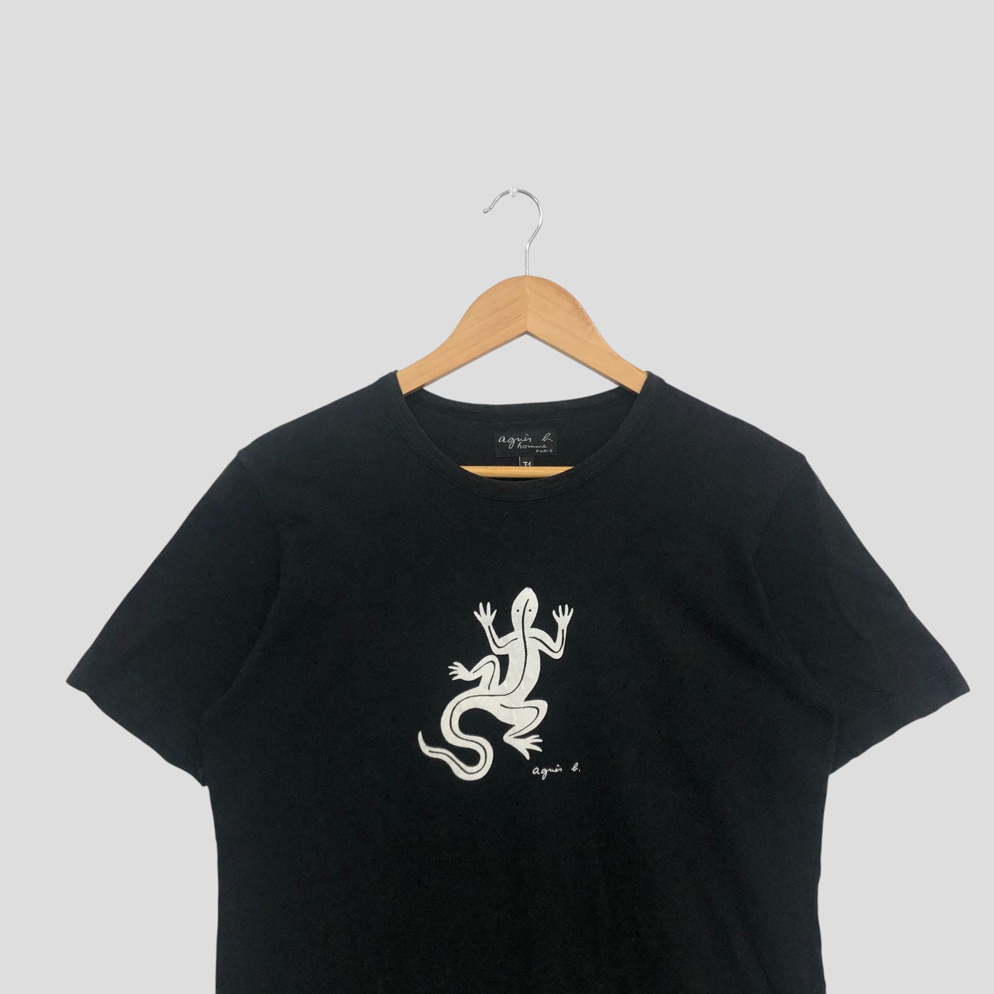 Vintage Agnes B Homme Paris T-shirt: 90s Black Tee, Size M - Etsy