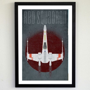 Red Squadron Star Wars X-wing poster image 1