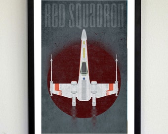 Red Squadron - Star Wars X-wing poster