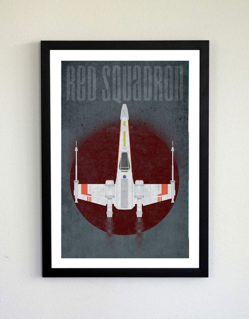 Red Squadron Star Wars X-wing poster image 1