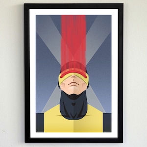 Art Deco Cyclops X-men Poster