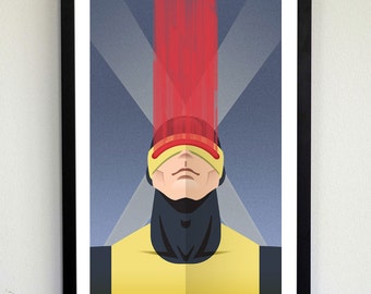 Art Deco Cyclops X-men Poster