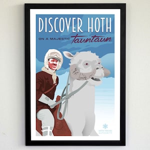 Discover Hoth - Star Wars Travel Poster