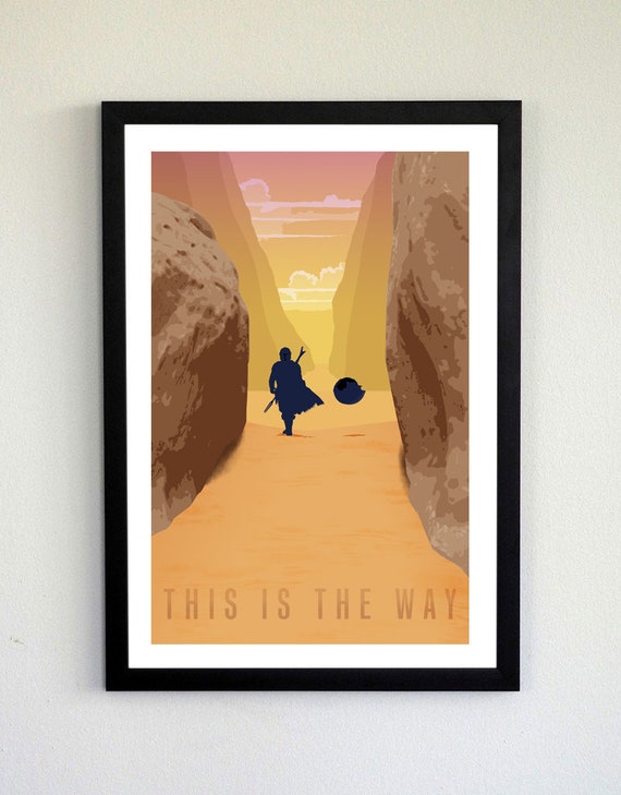 ディスイズザウェイページ This is the Way - Poster - Etsy