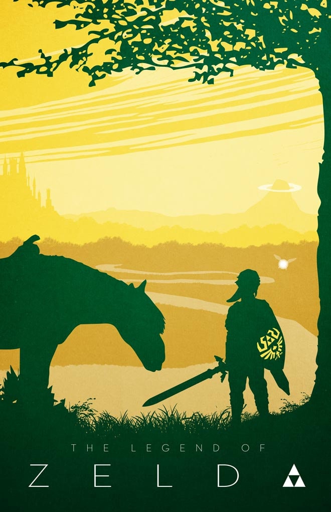 Legend of Zelda Poster Print Etsy