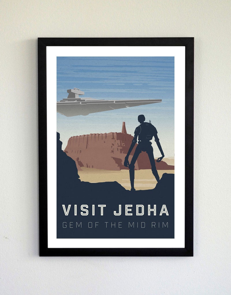 Star Wars Travel Poster - Visit Jedha