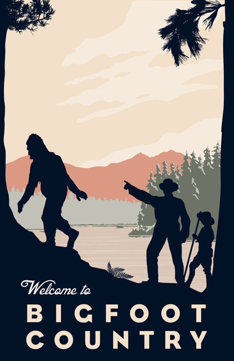 Welcome to Bigfoot Country Poster Print image 1