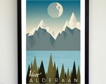 Visit Alderaan Travel Poster