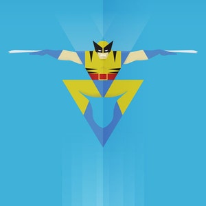Minimalist X-men Wolverine Poster - Etsy