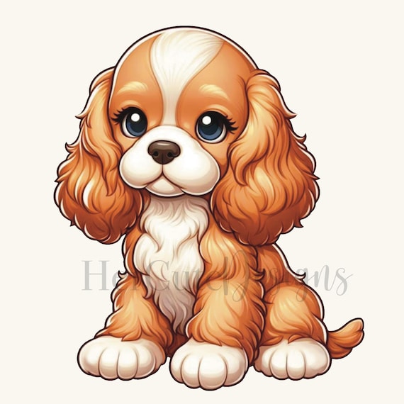 かわいいアメリカンコッカースパニエルの子犬 PNG | 愛らしい | 犬