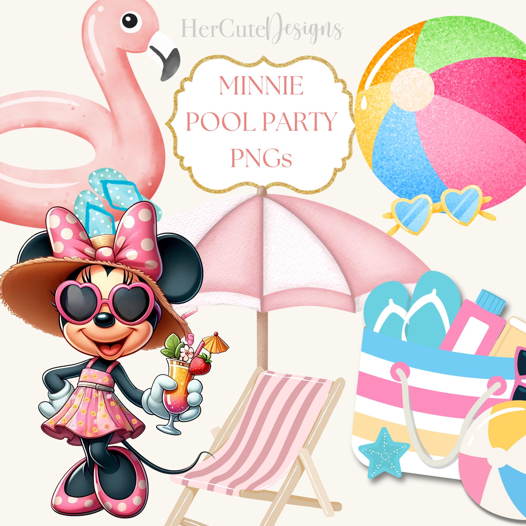 Minnie Mouse Pool Party Bundle - Etsy, image size:2000x2000