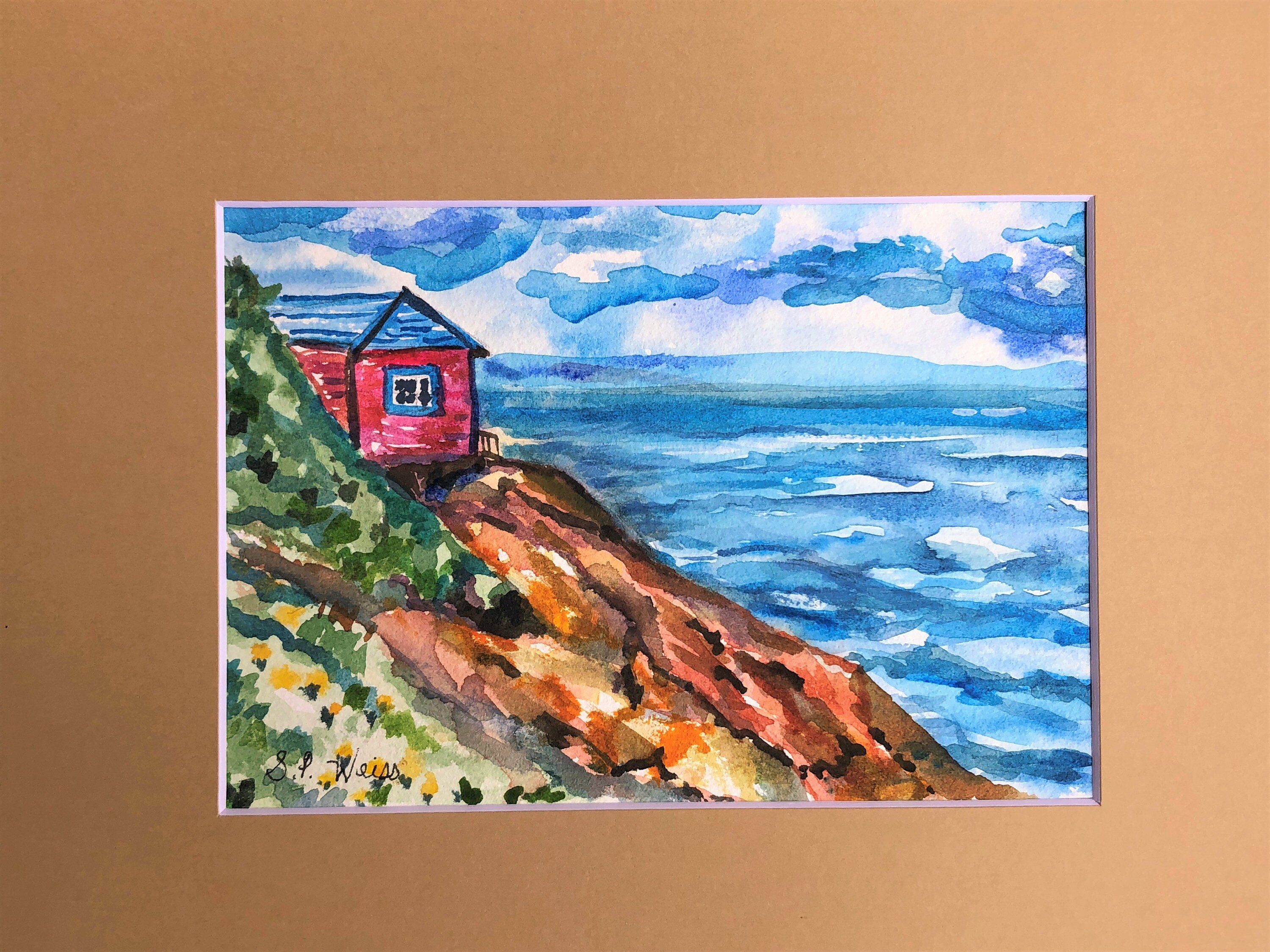Original Watercolor Painting Cottage by the Sea 5 by | Etsy