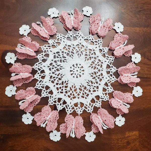 Butterfly Doily - Etsy