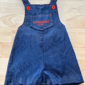 Vintage HealthTex Dungaree Kid shortalls tagged 18 months