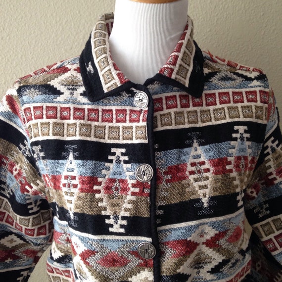 Vintage Aztec Coat, Aztec Coat, Aztec Blazer View 3