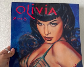 Vintage 2003 Olivia Bettie Page Calendar
