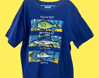 Vintage Fish OshKosh bgosh tee tagged 7