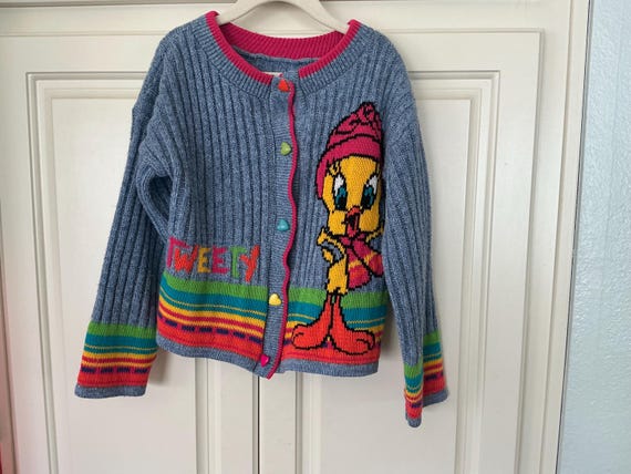 Vintage Girls Tweety Bird Sweater - Etsy