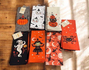 Vintage inspired Johanna Parker Halloween Towel sets