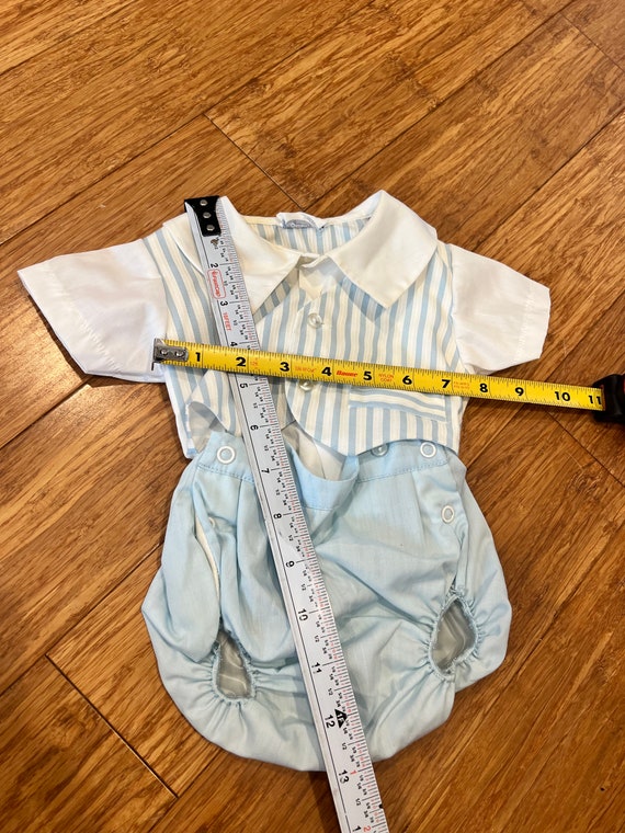 Vintage newborn baby sunsuit outfit - image 6