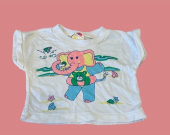 Vintage elephant tee tagged 24 months