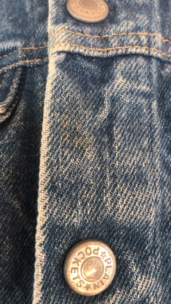Vintage Toddler Denim Jacket, vintage jean Plain Pock… Gem