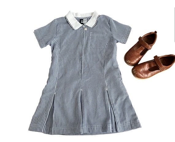 Zip up top gingham school dress