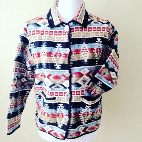 Vintage Aztec Coat, Aztec Coat, Aztec Blazer