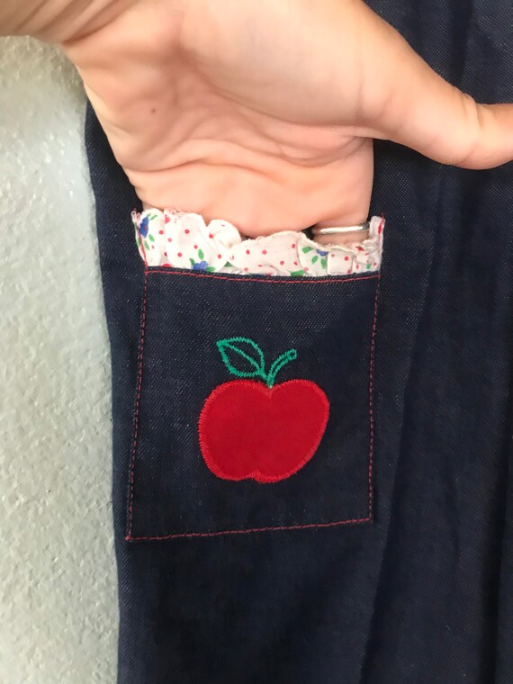 Vintage HealthTex Apple overalls jumper romper 4T… - image 3