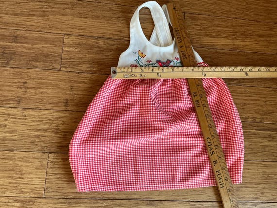 Vintage Carters Toddler patchwork style dress tun… - image 4