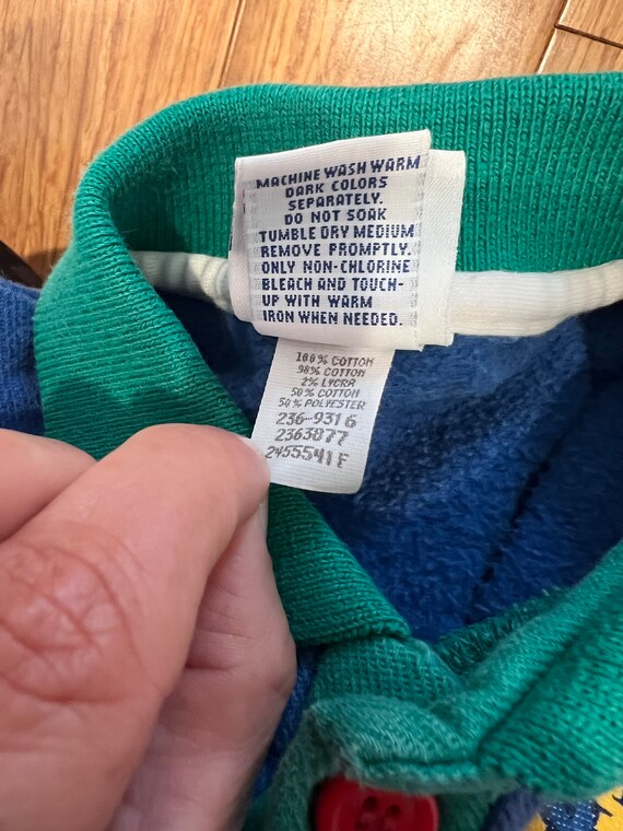 Vintage Oshkosh Bgosh collared sweatshirt tagged … - image 3