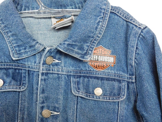 jaket jeans harley davidson