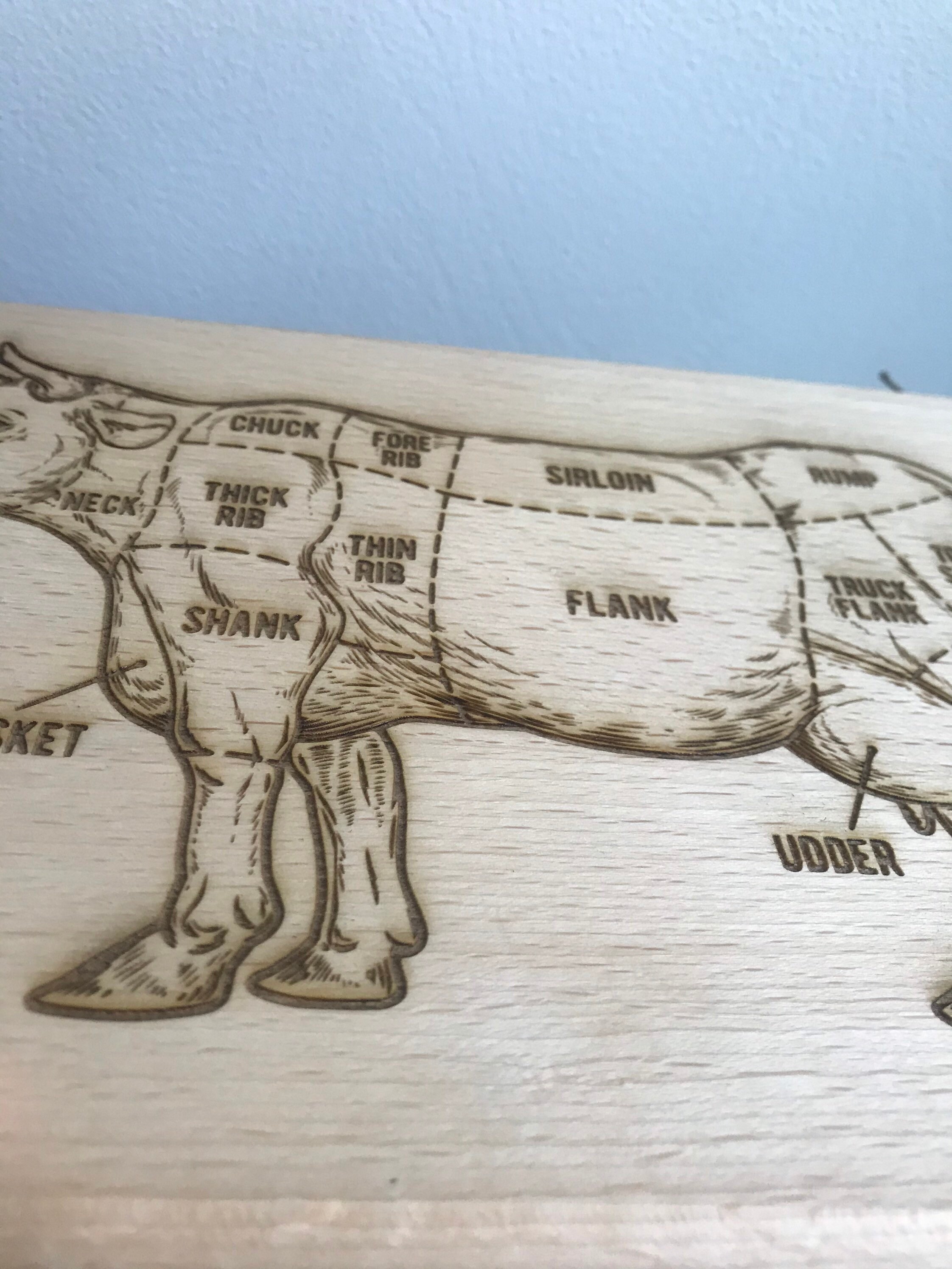 Custom Cutting board BBQ Meat Red Meat Cutting Board Kitchen Etsy