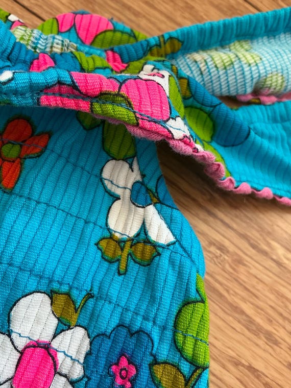 Vintage Handmade Flower Power adult Dress - image 7