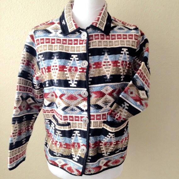 Vintage Aztec Coat, Aztec Coat, Aztec Blazer View 5