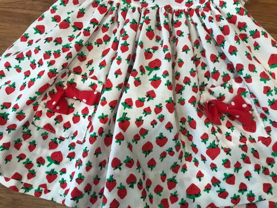 Vintage Strawberry Toddler dress by Alexis 2T 3T … - image 9