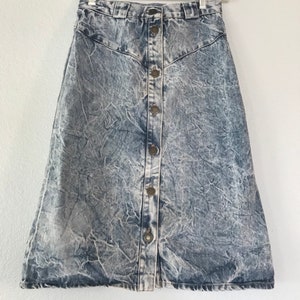 Vintage acid wash pencil skirt, vintage stone wash skirt, pencil skirt, denim skirt, xs xxs, FREE SHIPPING