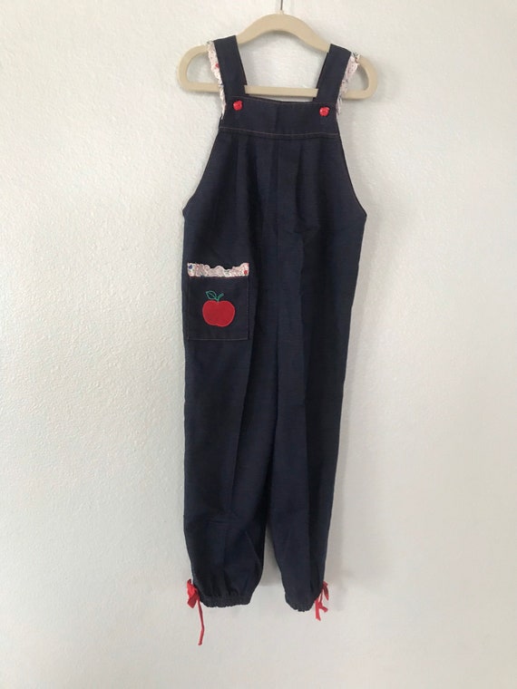 Vintage HealthTex Apple overalls jumper romper 4T… - image 4