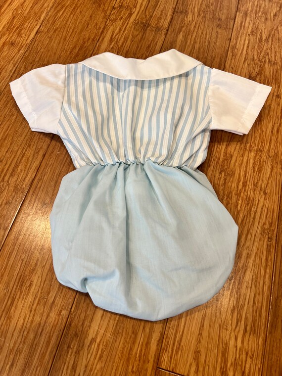 Vintage newborn baby sunsuit outfit - image 4